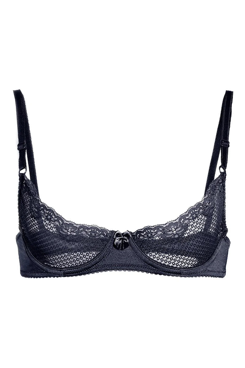 Alice Lace Demi Bra - Black