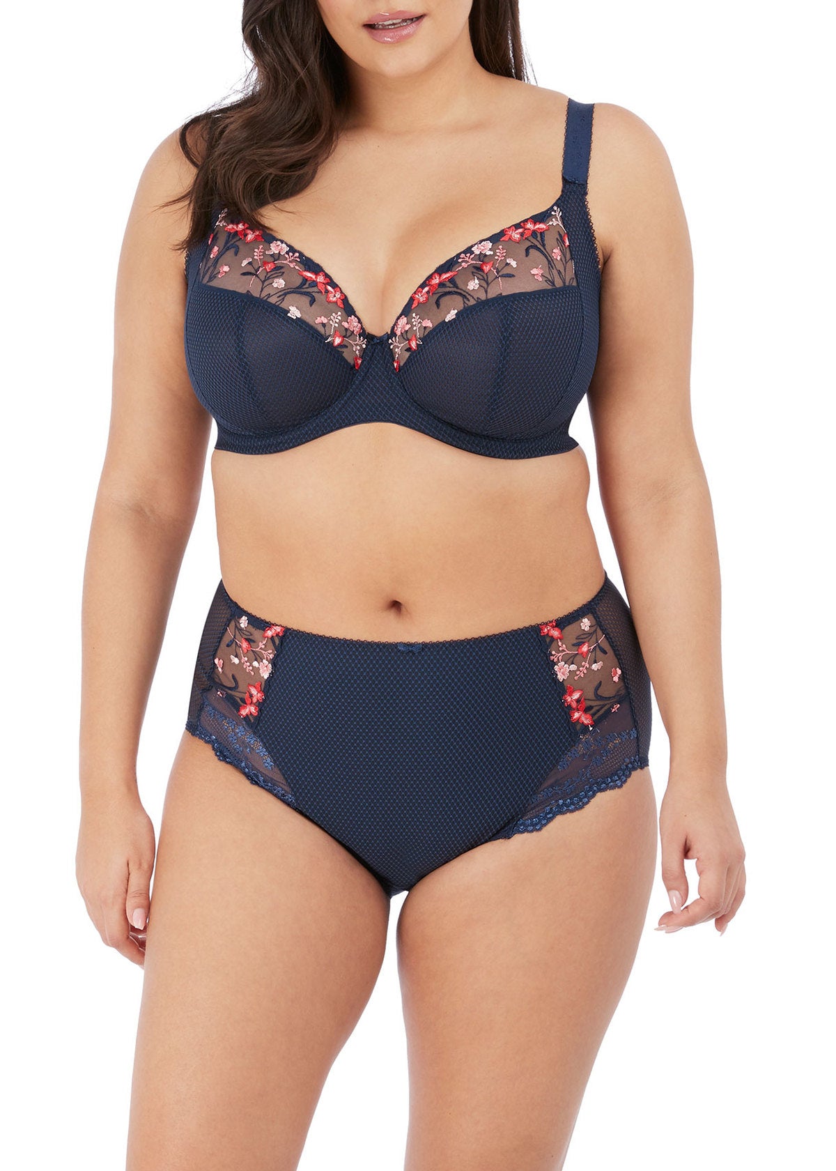 Charley Plunge Bra - Navy Floral