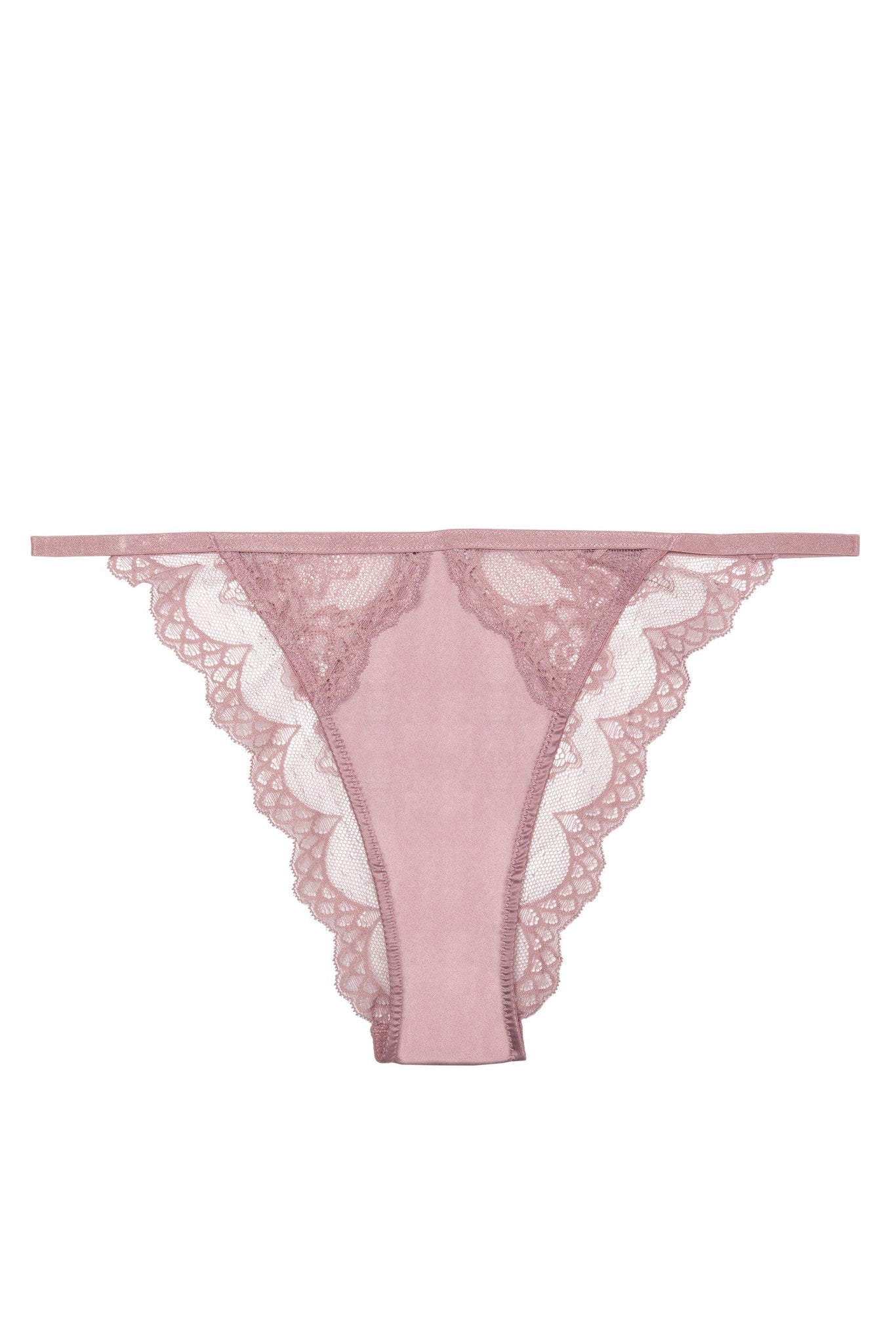 Wish Lace Strap Tanga Brief - Mink