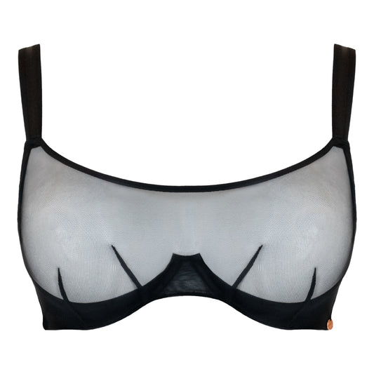 Superheroine Bandeau Bra - Black