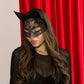 Sexy Lace Cat Mask - Black