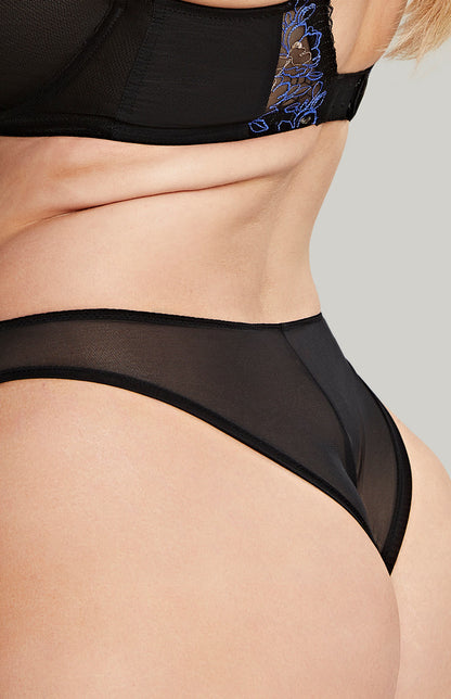 Valentina Luxe Brazilian Brief - Black