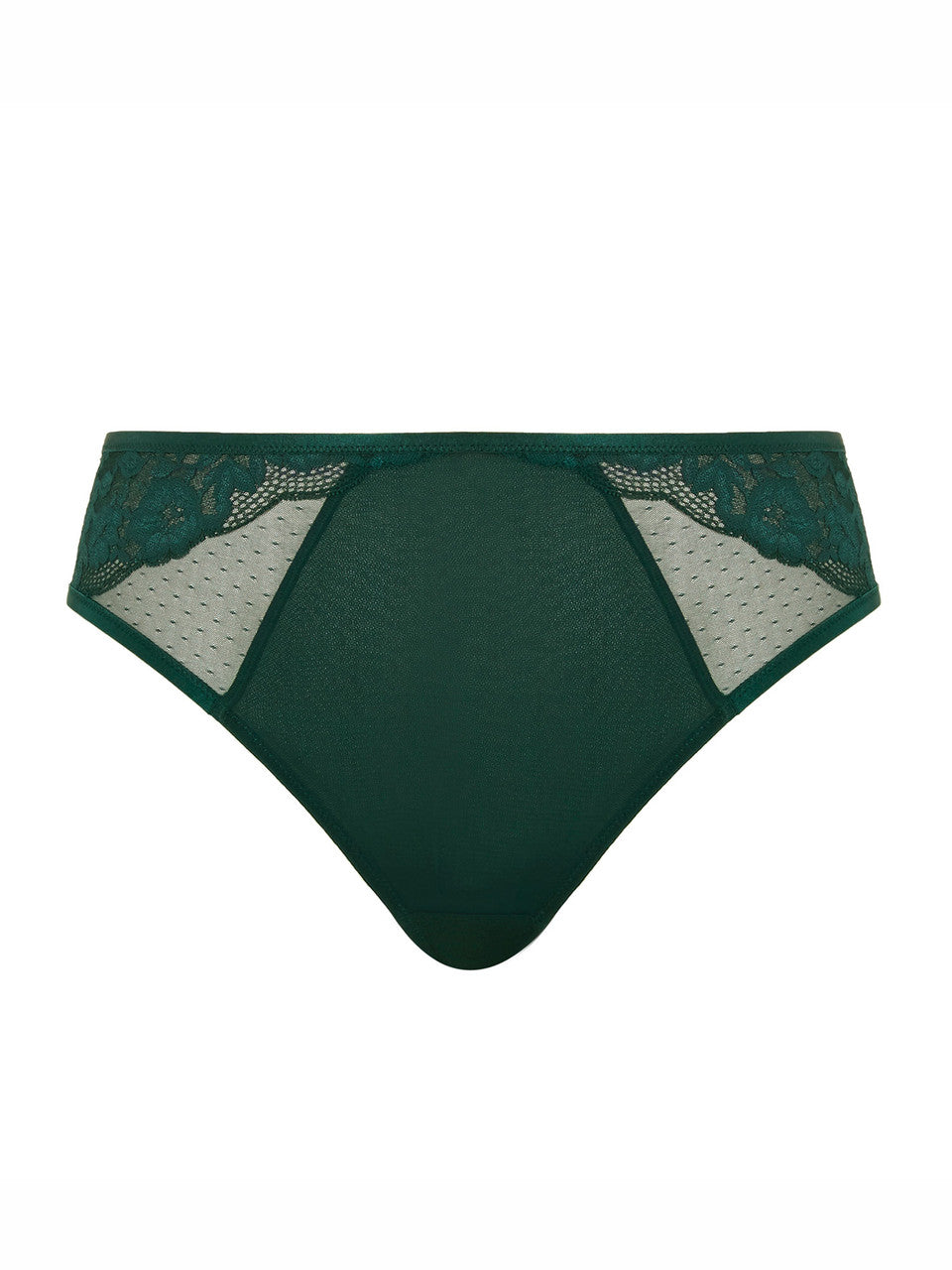 Josephine High Leg Brief - Forest Green