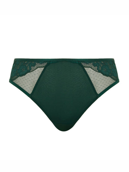 Josephine High Leg Brief - Forest Green