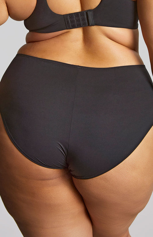 Esme Deep Brief - Black Animal