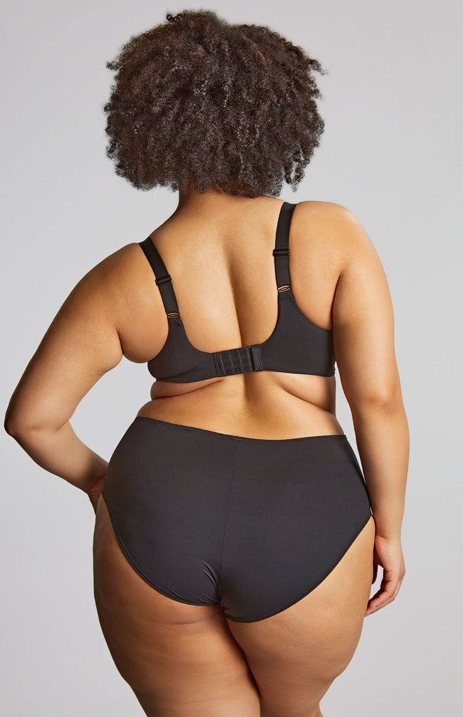 Esme Deep Brief - Black Animal