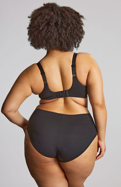 Esme Deep Brief - Black Animal