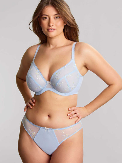 Meadow Plunge Bra - Dusky Blue