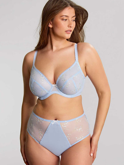 Meadow Plunge Bra - Dusky Blue