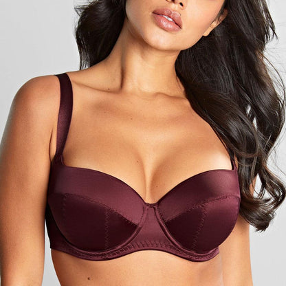 Grace Balcony Bra - Bordeaux Red