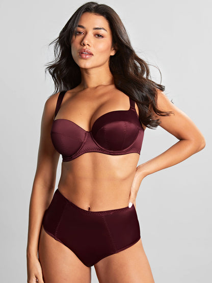 Grace Balcony Bra - Bordeaux Red