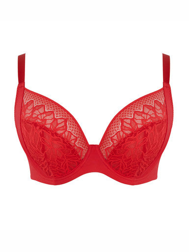 Sophia Plunge Bra - Red