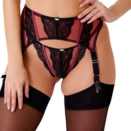 VIP Confession Suspender - Black/Burgundy