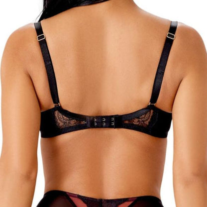 VIP Confession Bra - Black/Burgundy