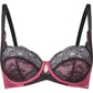 VIP Confession Bra - Black/Burgundy