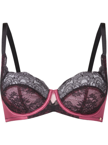 VIP Confession Bra - Black/Burgundy