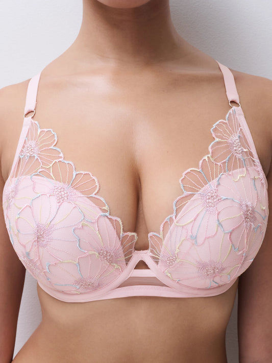 Chantelle Lush Plunge T-shirt Bra - Magic Unicorn Pink