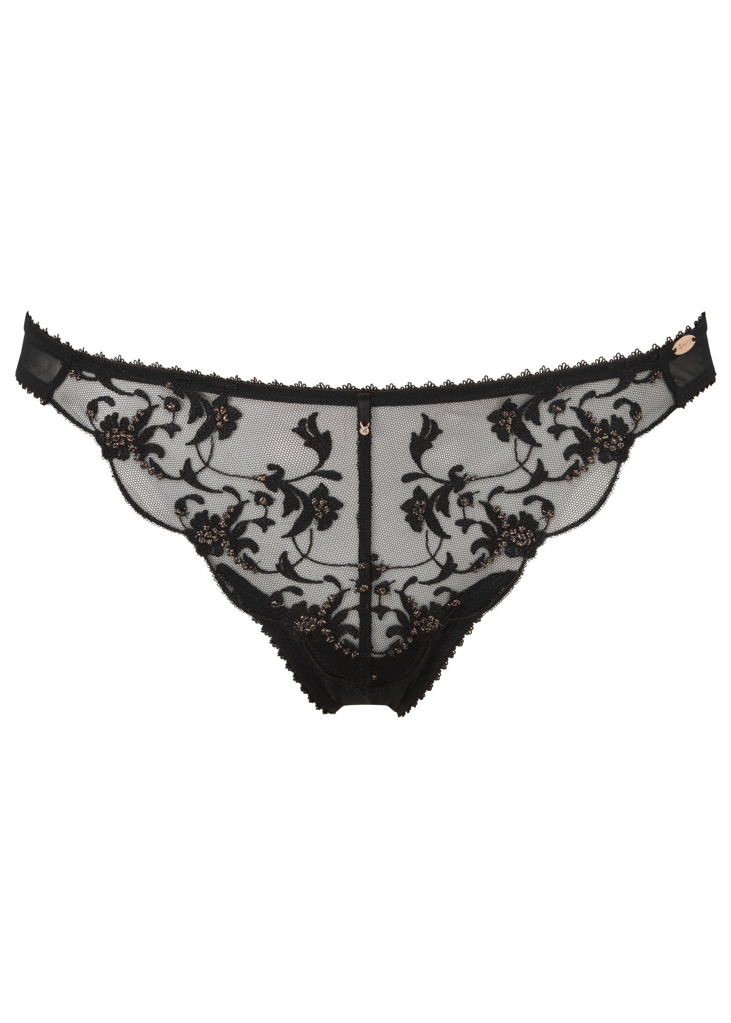 VIP Taboo Thong - Black with Gold
