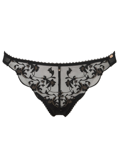 VIP Taboo Thong - Black with Gold