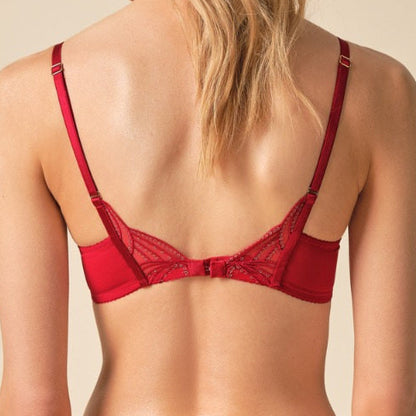 Viva Non-Padded Plunge Bra - Tango Red