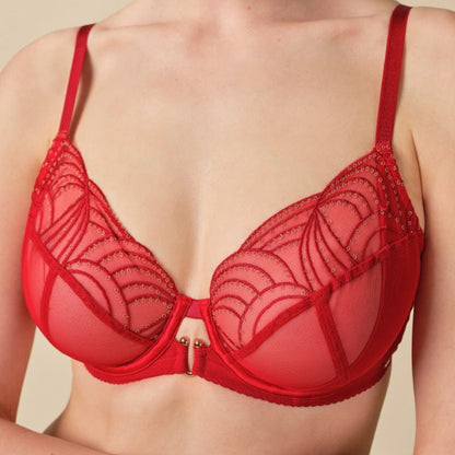 Viva Non-Padded Plunge Bra - Tango Red