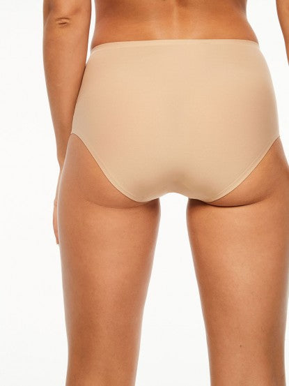 Soft Stretch High Waist Brief - Beige