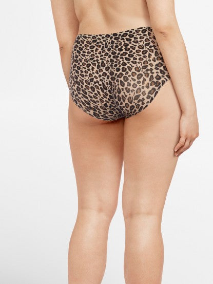 Soft Stretch High Waist Brief - Leopard