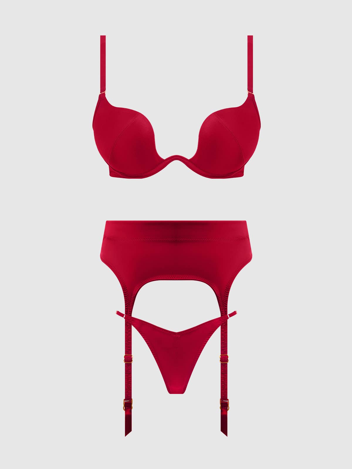 House of Desire - Brigeta Satin Garter Belt - Crimson Red The Rack Shack House of Desire - Brigeta Satin Garter Belt - Crimson Red The Rack Shack