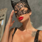 Sexy Lace Cat Mask - Black