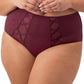 Sachi High Waist Brief - Cabernet Red