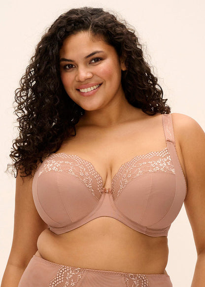 Lucie Stretch Plunge Bra - Mocha