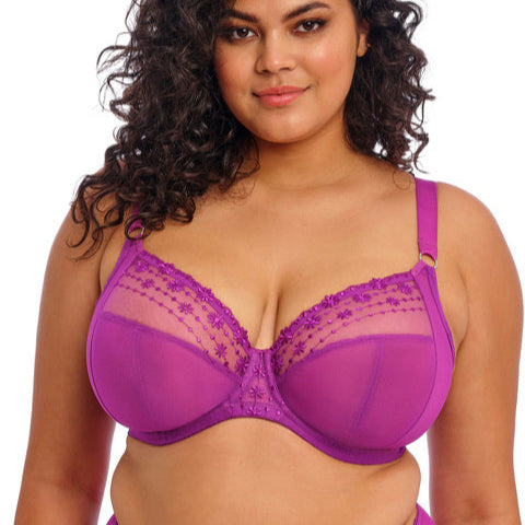 Matilda Plunge Bra - Hollyhock Magenta