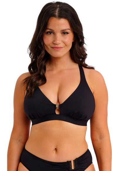 Merissa Non Wired Triangle Bikini Top - Black