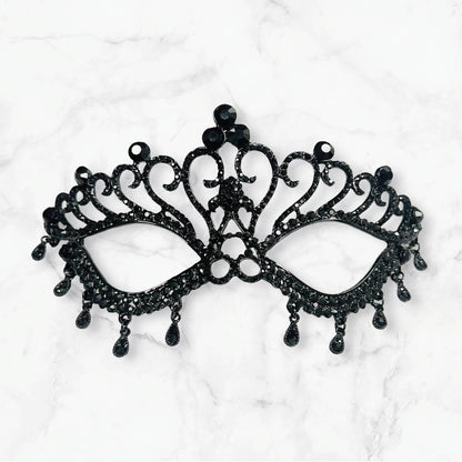 Goth Masquerade Mask - Black