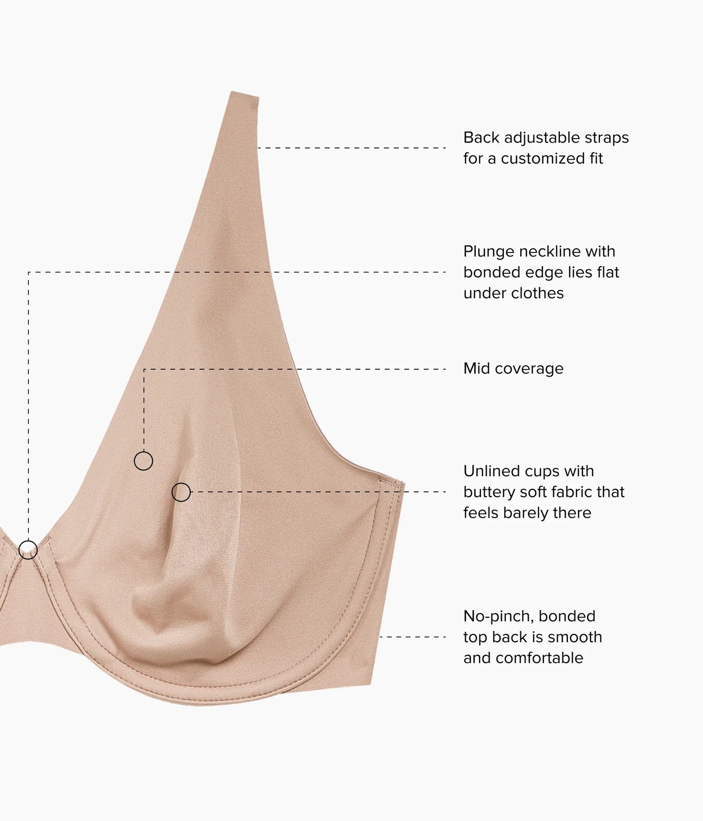 Better Than Braless Underwire Bra - Roebuck Tan Nude