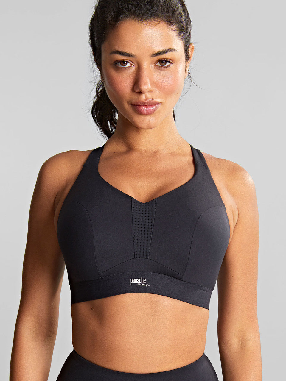 Ultra Perform Non Padded Wired Sports Bra - Black