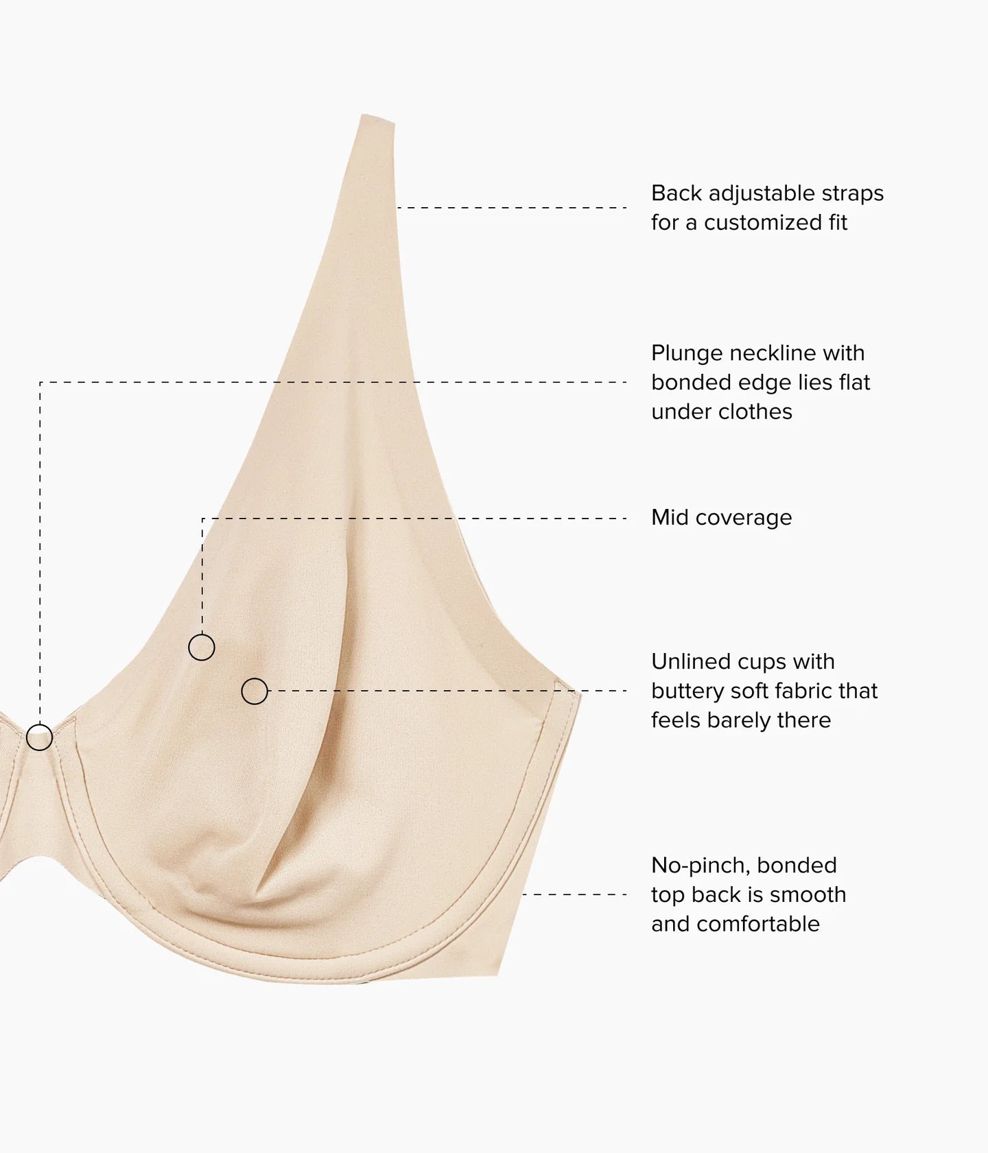 Better Than Braless Underwire Bra - Sand Light Nude