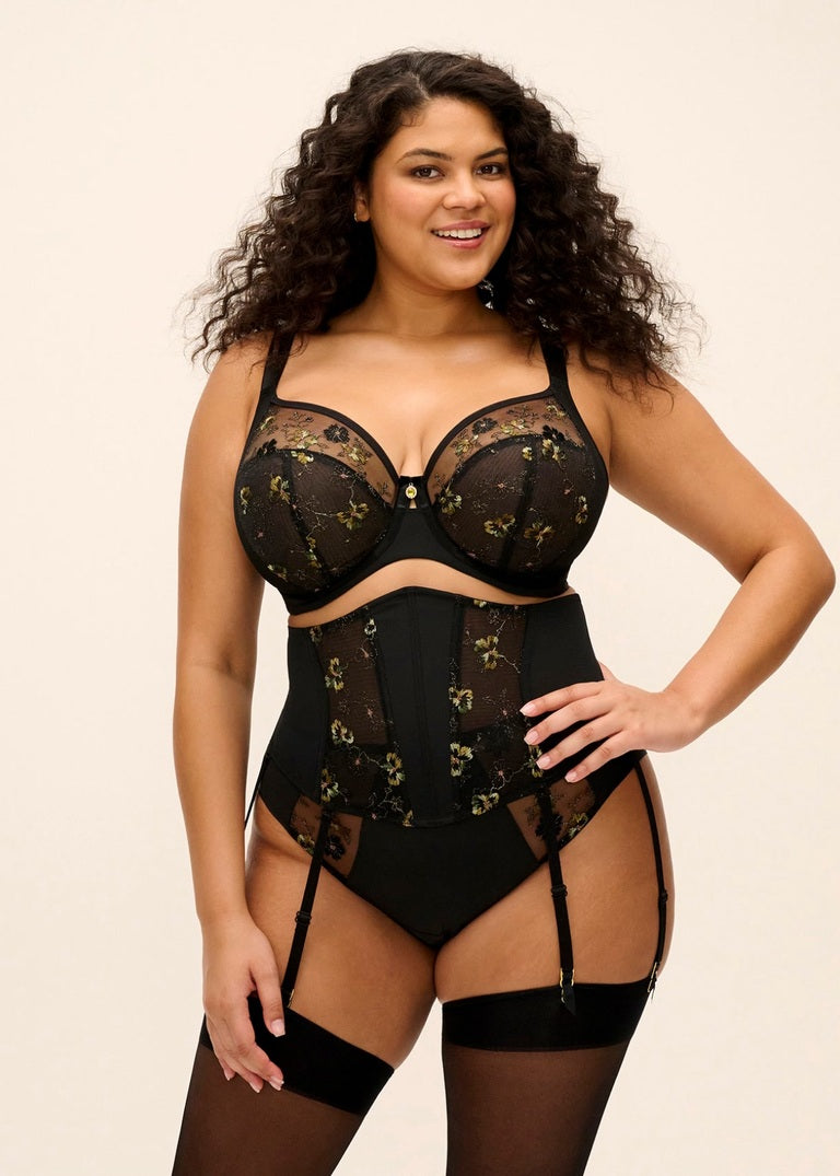 Lyriana Suspender - Jet Black