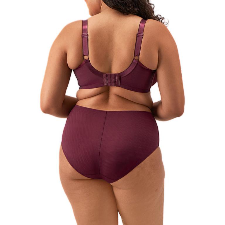 Sachi High Waist Brief - Cabernet Red