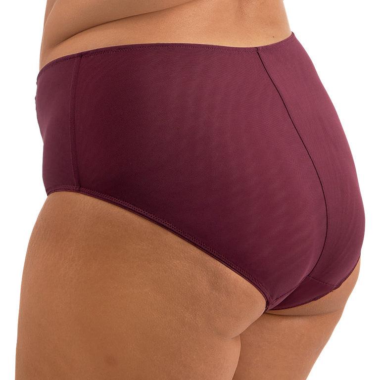 Sachi High Waist Brief - Cabernet Red