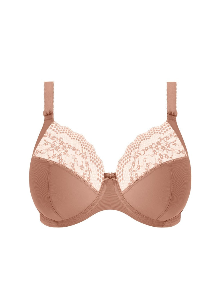 Lucie Stretch Plunge Bra - Mocha