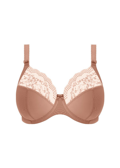 Lucie Stretch Plunge Bra - Mocha