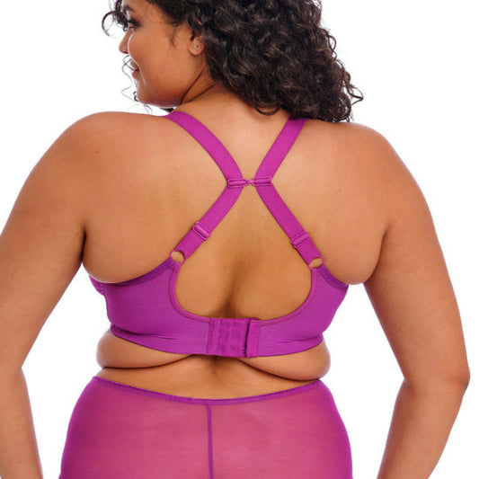 Matilda Plunge Bra - Hollyhock Magenta