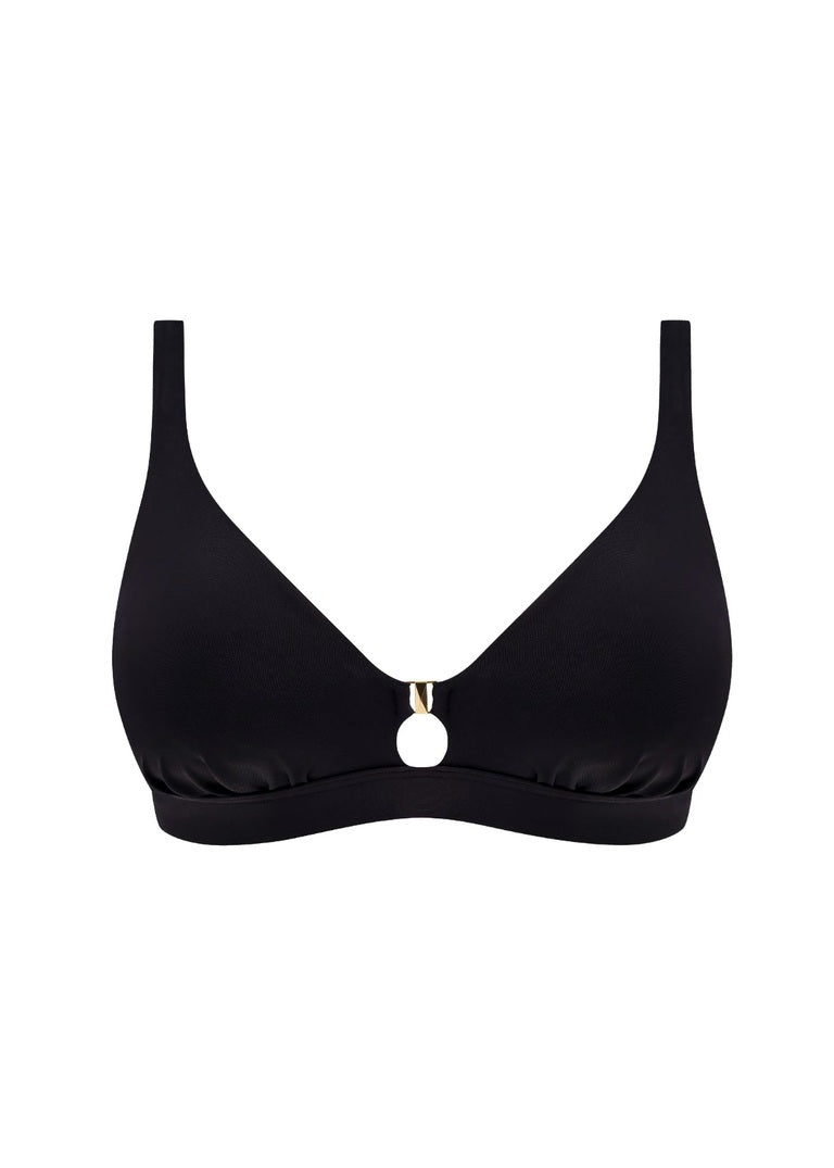 Merissa Non Wired Triangle Bikini Top - Black