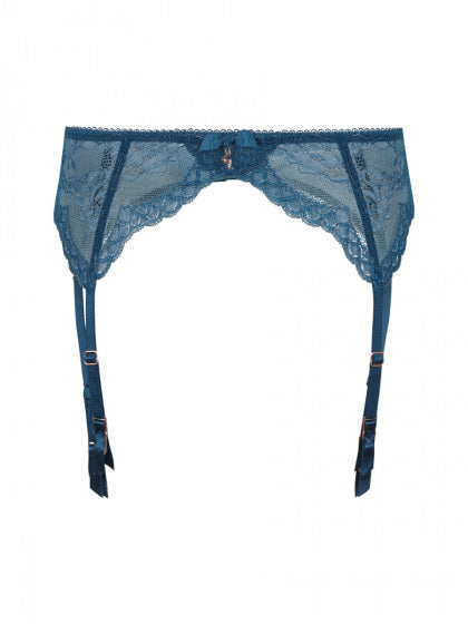 Superboost Lace Suspender - Deep Teal Blue