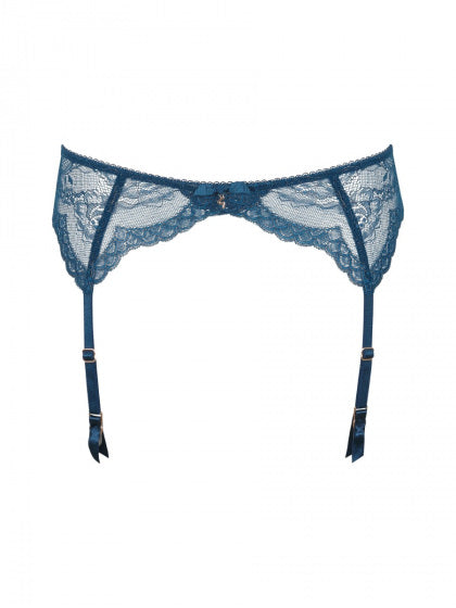 Superboost Lace Suspender - Deep Teal Blue