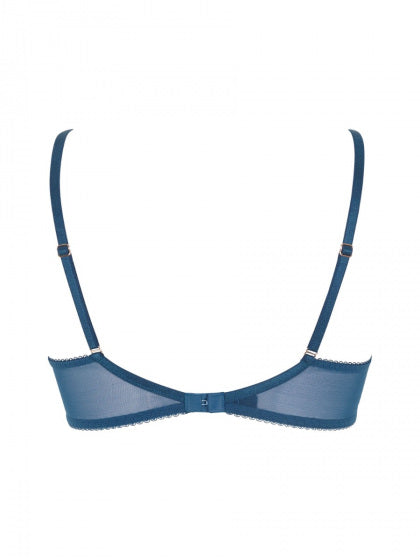 Superboost Lace Plunge Bra - Deep Teal Blue