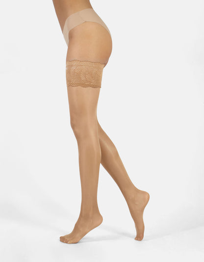 Versailles Sheer Hold Ups 20 Denier - Natural