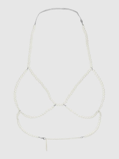 PEARL TRIANGLE BRA - WHITE - ONE SIZE