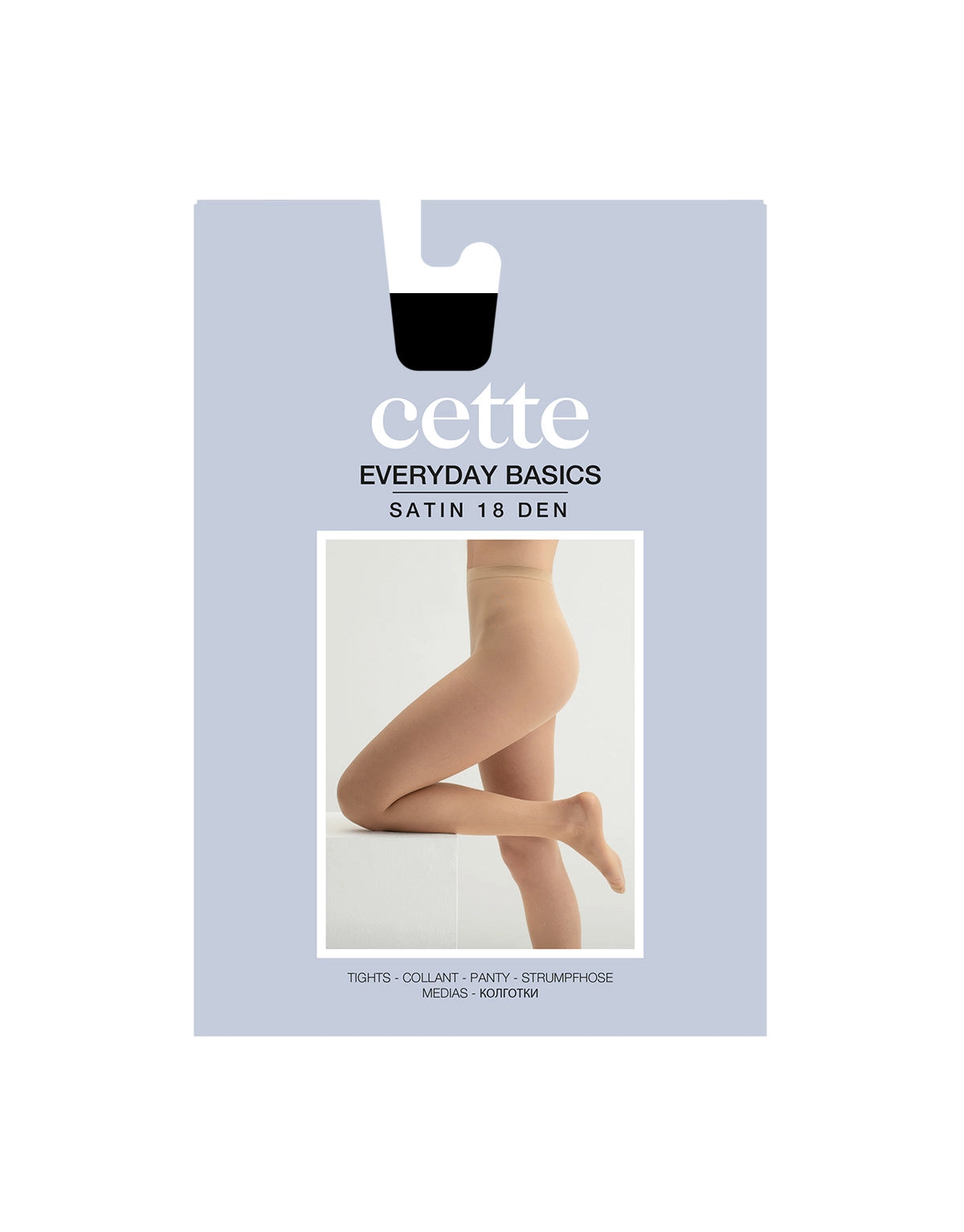 Everyday Basics Satin 18 Denier - Black